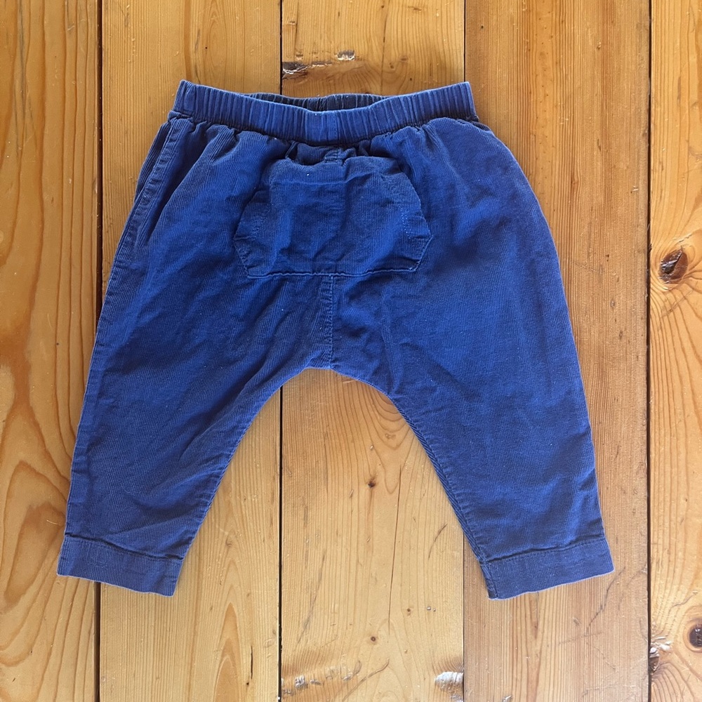 Angel Dear corduroy jogger blue 6-12m